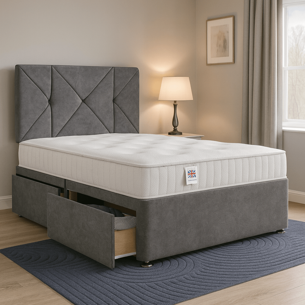 Hampshire Divan Bed Set with Headboard