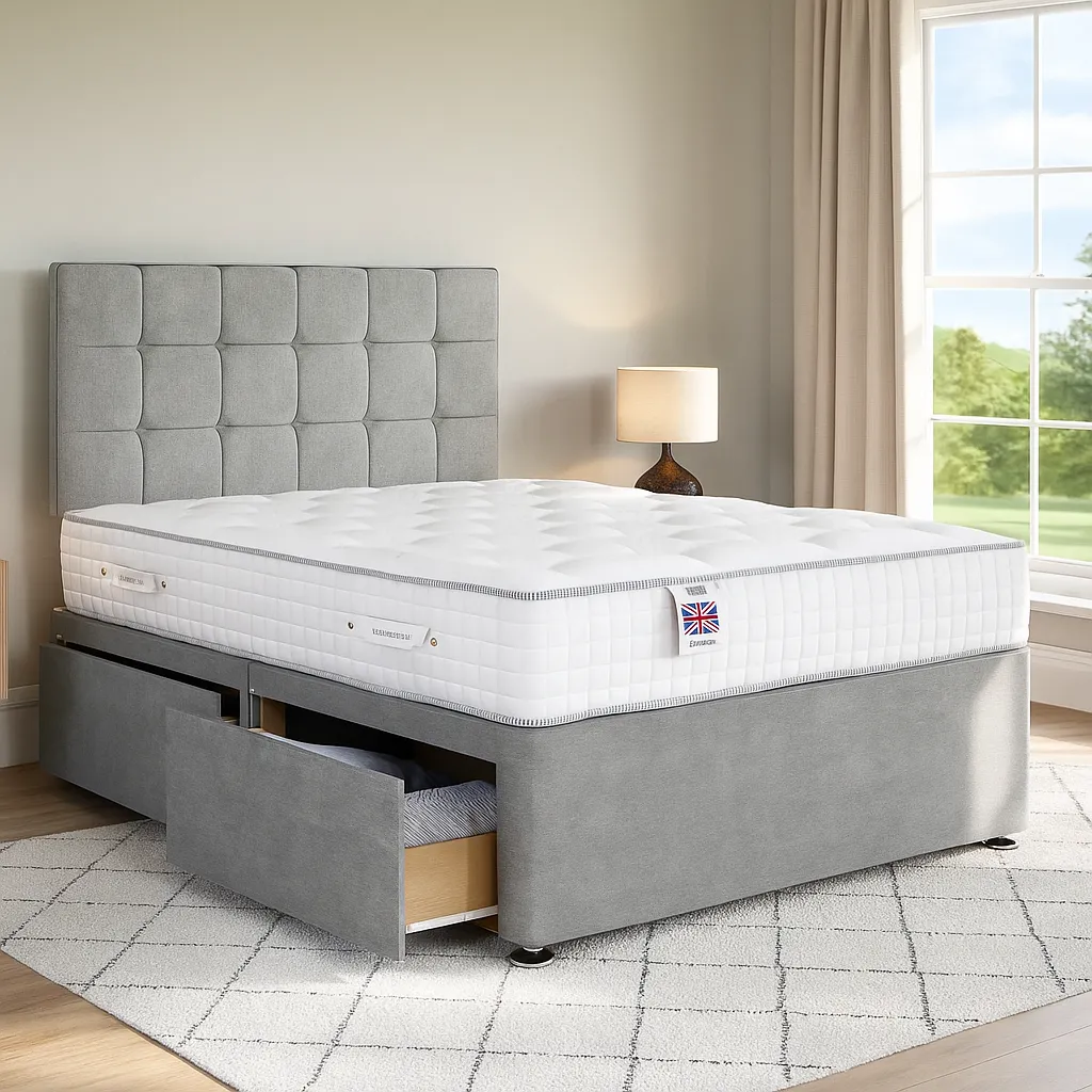 Brighton Divan Bed Set with Headboard