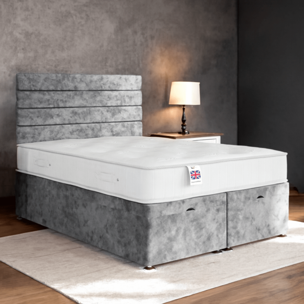 Paris Divan Ottoman Bed Set with Standard Headboard