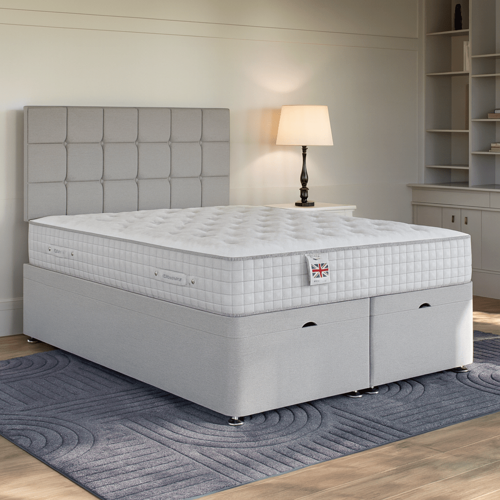 Cuba Divan Ottoman Bed Set with Standard Headboard