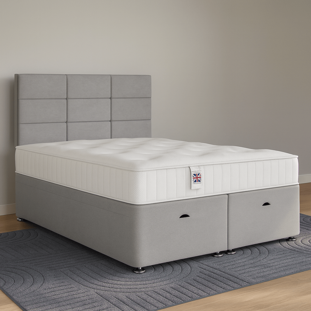 Rome Divan Ottoman Bed Set with Standard Headboard