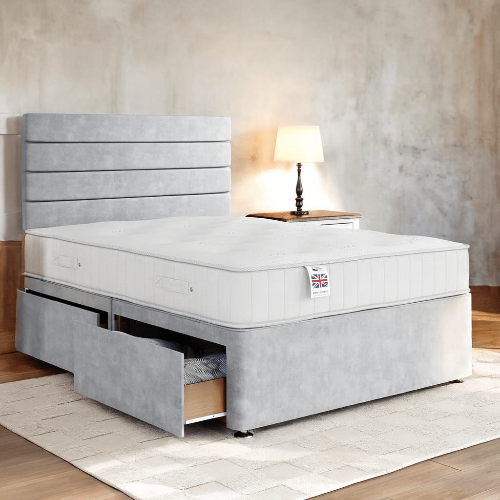 Paris Divan Bed Set with Headboard