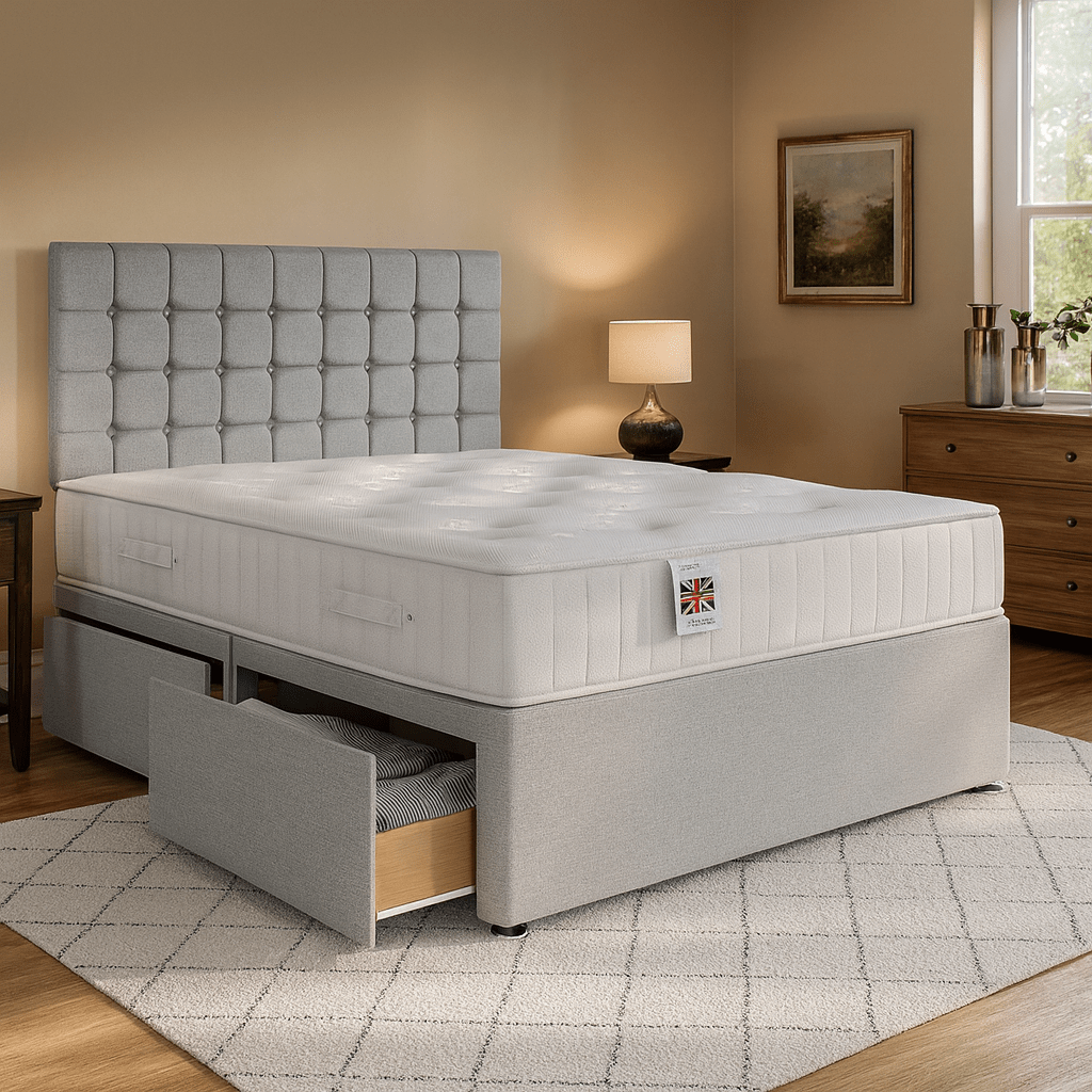 Vegas Divan Bed Set with Headboard