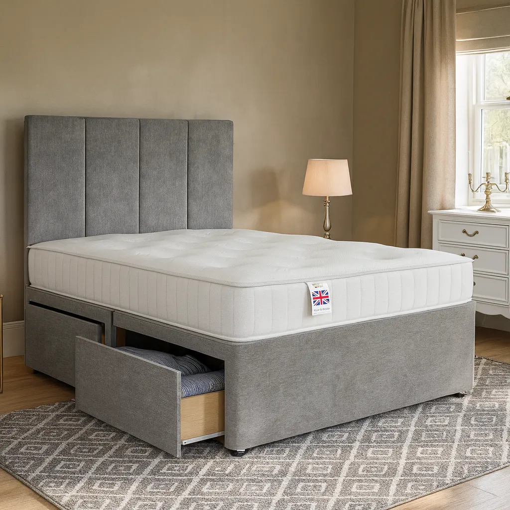 Arizona Divan Bed Set with Headboard