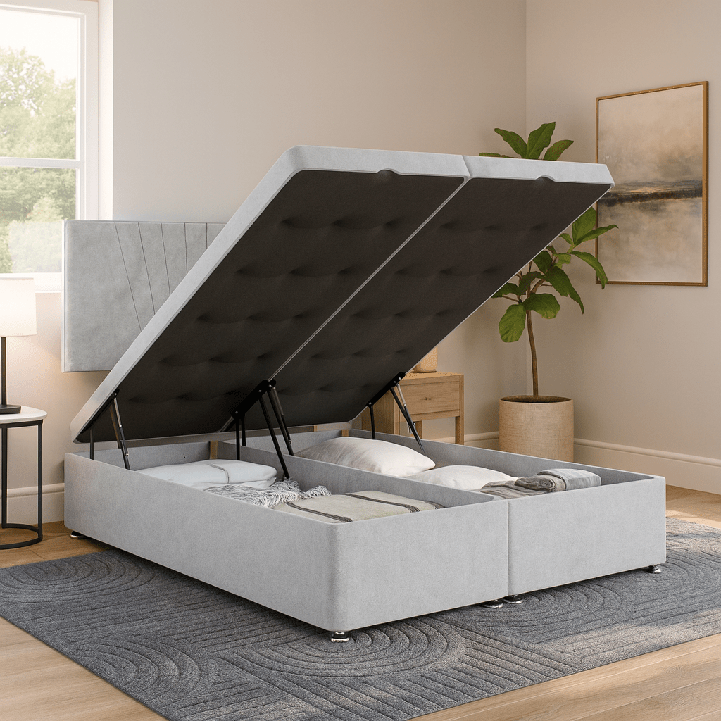 Hilton Divan Ottoman Bed Set with Standard Headboard - Image 2