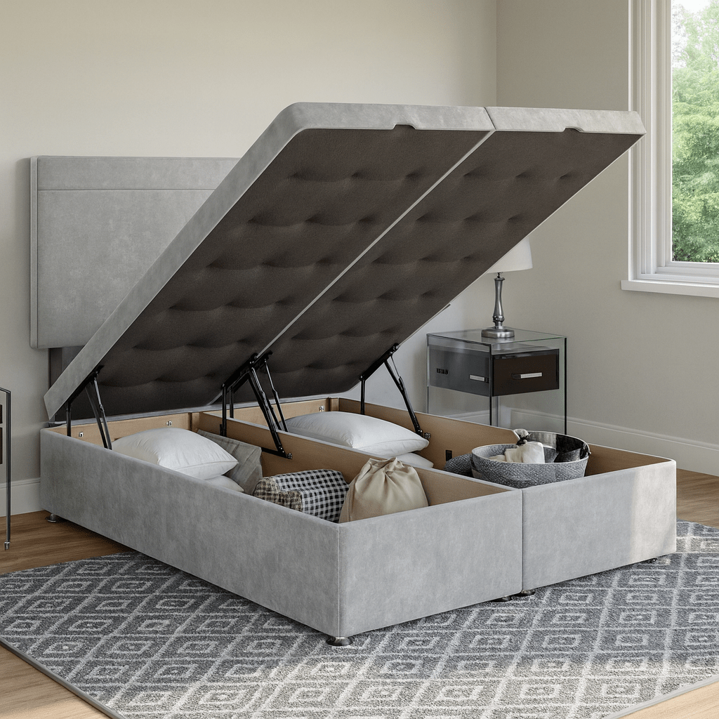 Lucas Divan Ottoman Bed Set with Standard Headboard - Image 2