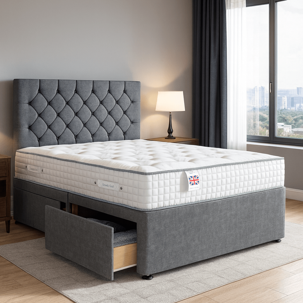 Cheshire Divan Bed Set with Headboard