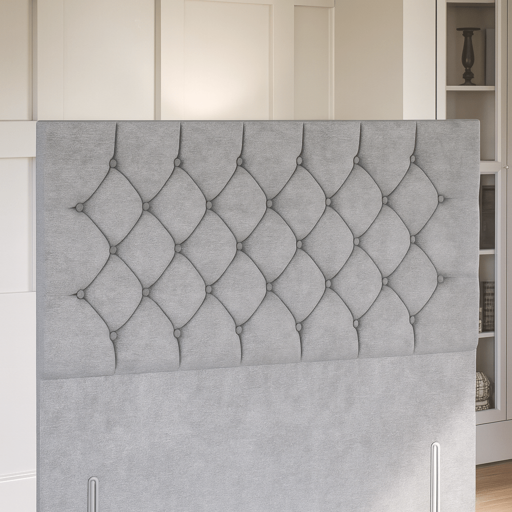 Chesterfield Floor Standing Upholstered Headboard - Image 2