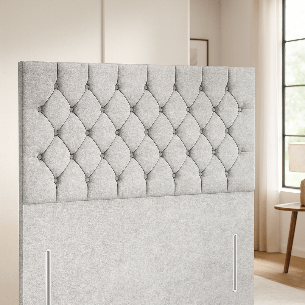Chesterfield Floor Standing Upholstered Headboard