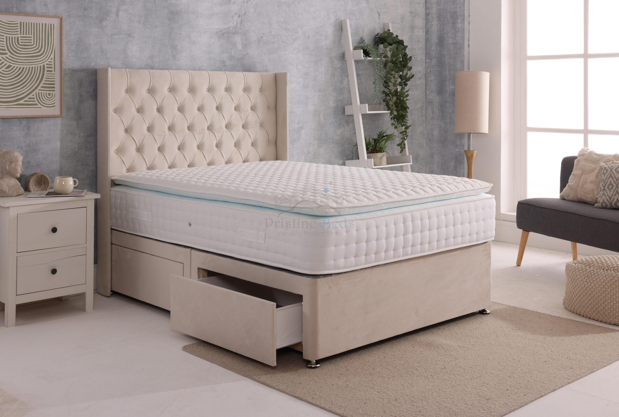 Cheshire Divan Bed Set with Floor Standing Headboard