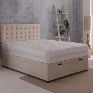 Vegas Divan Ottoman Bed Set with Standard Headboard