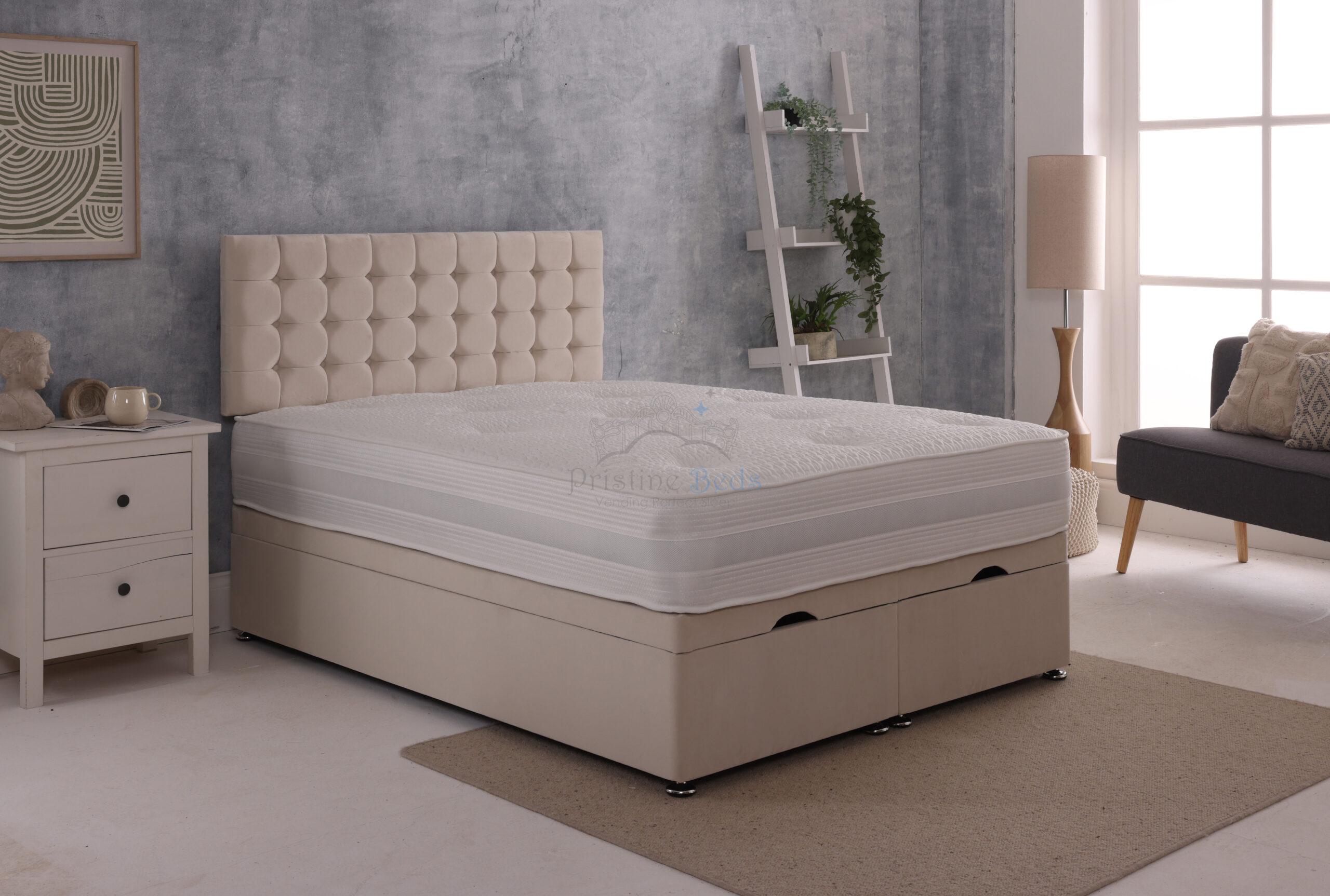 Vegas Divan Ottoman Bed Set with Standard Headboard